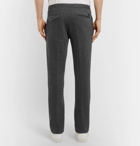 Incotex - Slim-Fit Herringbone Cotton-Blend Trousers - Men - Charcoal