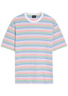 PS Paul Smith Striped Stretch-cotton T-shirt Multicoloured 1