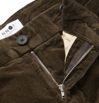 NN07 - Tapered Cotton-Blend Corduroy Trousers - Brown