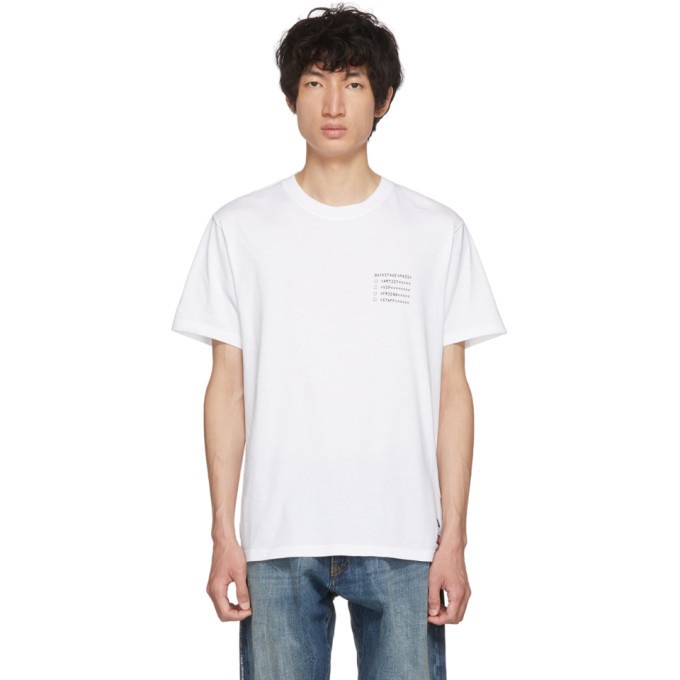 Photo: Moncler Genius 7 Moncler Fragment Hiroshi Fujiwara White Backstage Pass T-Shirt
