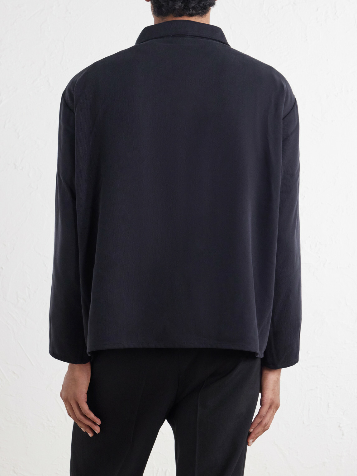 SECOND / LAYER - Field Cotton-Twill Shirt - Black