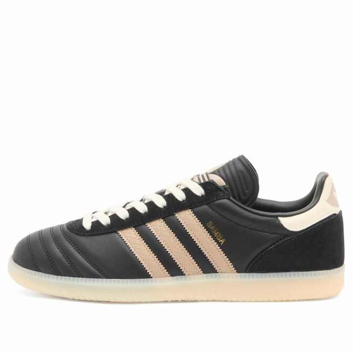 Photo: Adidas Samba Jp Sneaker in Core Black/Trace Khaki/Cream White