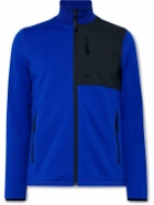 Aztech Mountain - Slim-Fit Panelled Stretch-Jersey and Ripstop Base Layer - Blue
