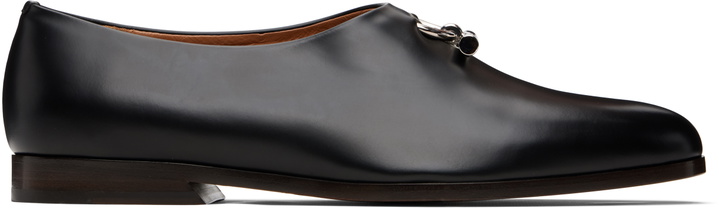 Photo: McQueen Black T-Bar Loafers