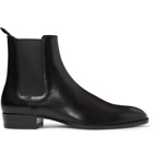 Saint Laurent - Polished-Leather Chelsea Boots - Men - Black