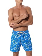 MC2 Saint Barth Man Lightweight Fabric Swim-shorts Lighting Micro Fantasy With Padel Winner Print