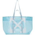 Off-White Blue PVC Arrows Commercial Tote