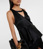 JW Anderson Asymmetric satin top