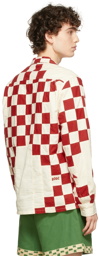 Bode White & Red Check Racing Shirt