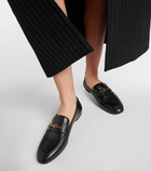 Tod's T Ring leather loafers