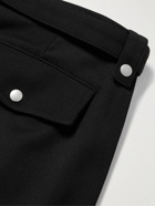 Loewe - Slim-Fit Zip-Detailed Wool-Gabardine Trousers - Black