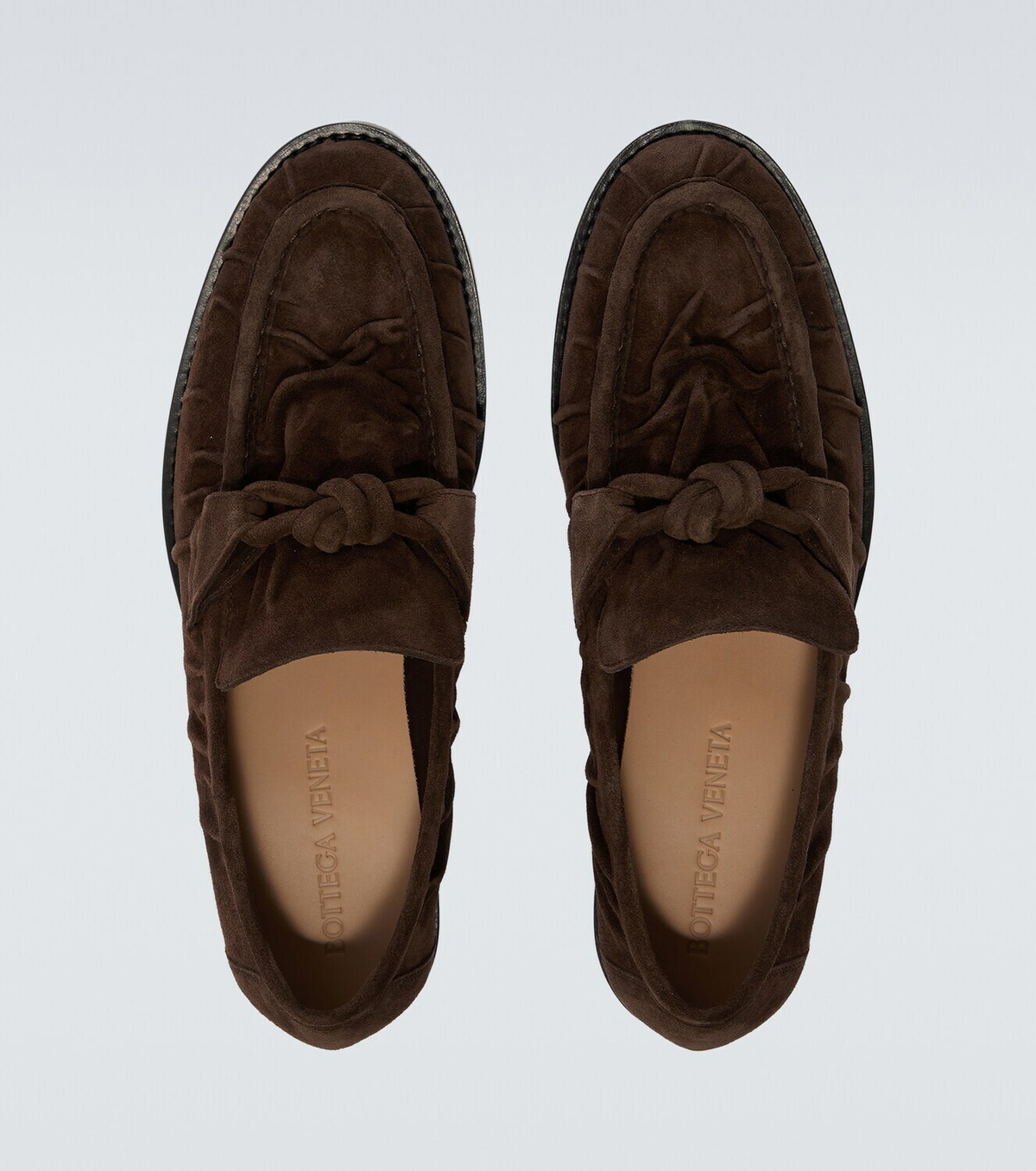 Bottega Veneta Astaire Knot suede loafers