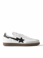 adidas Originals - Bape Samba Rubber-Trimmed Leather Sneakers - White