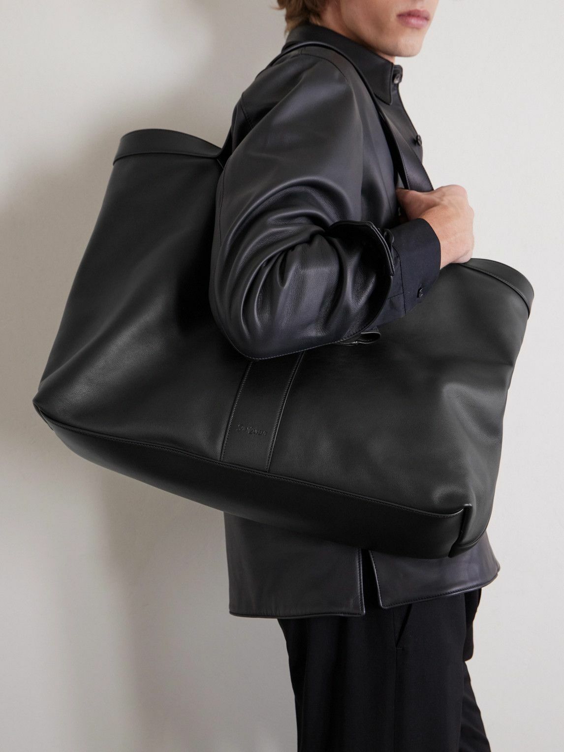 SAINT LAURENT - Marais Leather Tote Bag