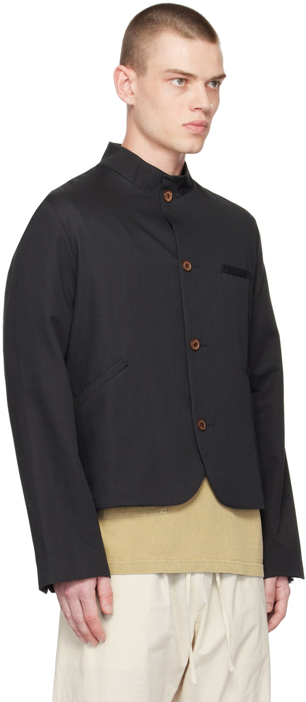 XENIA TELUNTS Black Band Collar Jacket