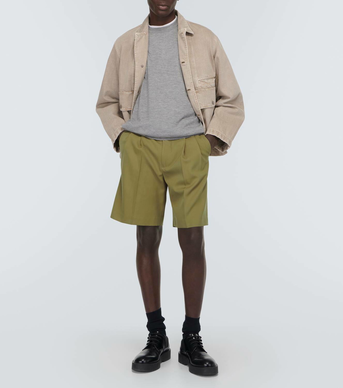 Auralee Wool gabardine shorts Auralee