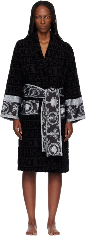 Photo: Versace Black 'I Heart Baroque' Bathrobe