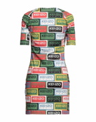 Kenzo Womens Mini dress Military in Green
