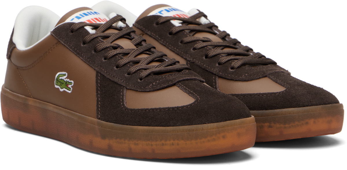 Lacoste Brown Baseshot Pro Leather Sneakers