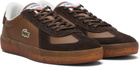 Lacoste Brown Baseshot Pro Leather Sneakers