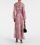 Veronica Beard Elvita printed silk maxi dress