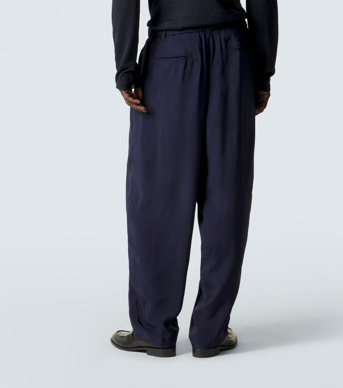 Giorgio Armani Pleated twill tapered pants