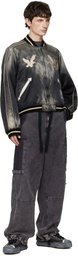 Maison MIHARA YASUHIRO Black 'Hank' OG Sole Shrink Leather Low-Top Sneakers
