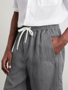 Eleventy - Straight-Leg Linen Shorts - Gray