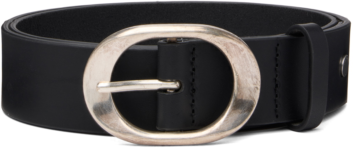 rag & bone Black Vera Italian Leather Belt