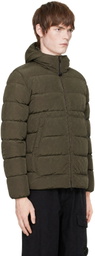 C.P. Company Khaki Chrome-R Goggle Down Jacket