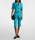 Ganni Printed capri pants