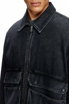Diesel Jacket in batavia-weave denim - Denim Jackets - Unisex - Black