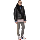 Acne Studios Black Shearling Ian Jacket