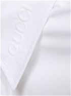 GUCCI Cotton Poplin Shirt with Ribbon Tie