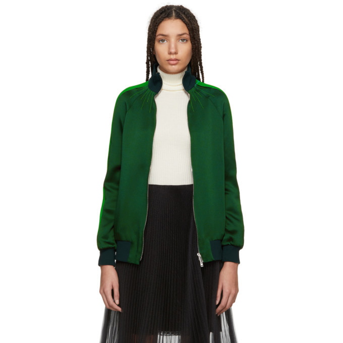 Photo: Valentino Green Zip-Up Track Jacket