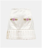 Miss Sohee Embellished silk miniskirt