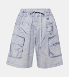 Acne Studios Trompe l'œil linen and cotton Bermuda shorts