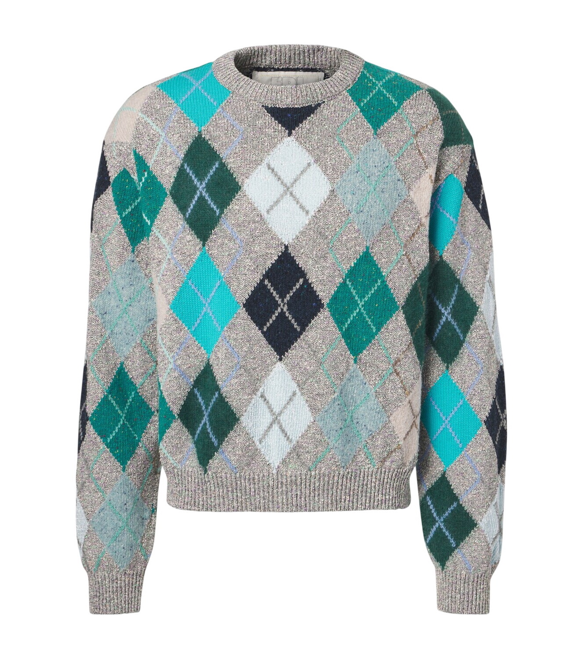 ERL Green Slit Neck Alpaca Sweater ERL
