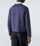 Miu Miu Striped cotton jersey jacquard T-shirt