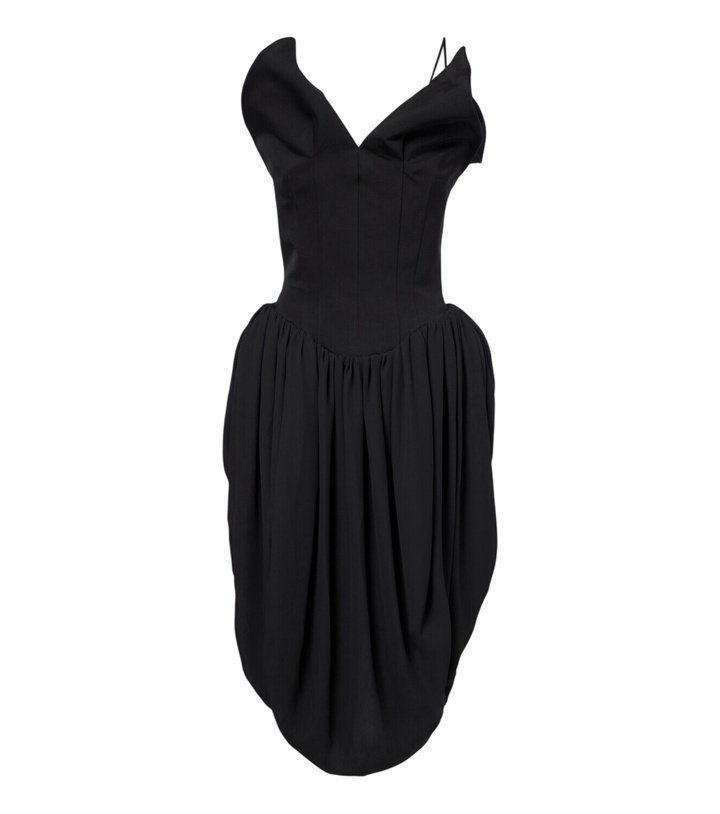 Photo: Magda Butrym Draped cotton and silk corset dress