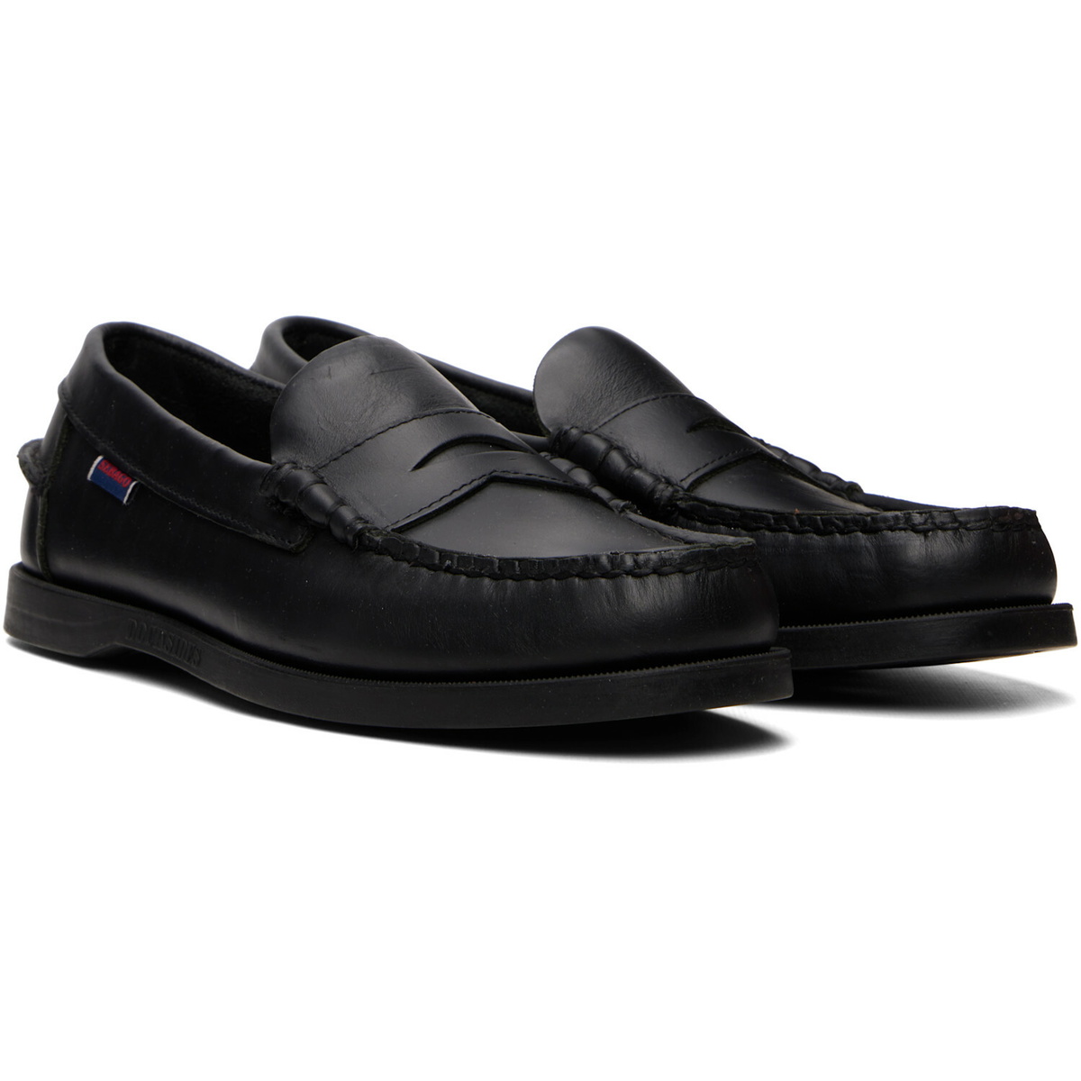 Sebago Black Dolphin Waxed Loafers