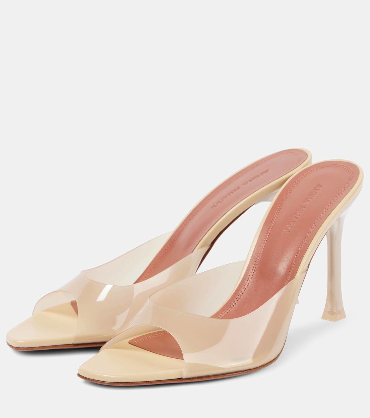 Amina Muaddi Alexa 95 PVC mules