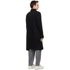 Homme Plisse Issey Miyake Black Wool-Like Coat