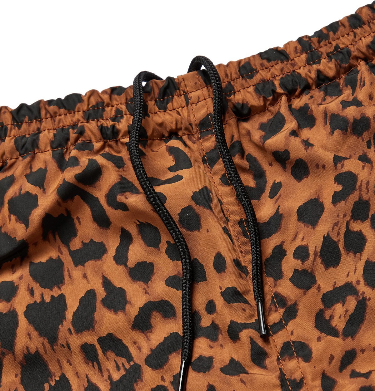 Wacko Maria - Logo-Appliquéd Leopard-Print Shell Shorts - Brown