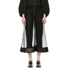 Noir Kei Ninomiya Black Tulle Wide Trousers