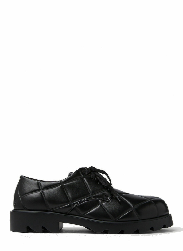 Photo: Quilted Lace Up Shoes in Black
