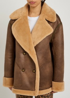 Free People Mari Reversible Faux fur Coat Tan