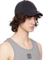 VETEMENTS Black Nano Logo Cap