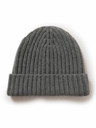 The Row - Dibbo Ribbed Cashmere Beanie - Gray