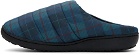 SUBU Blue Quilted Check Slippers